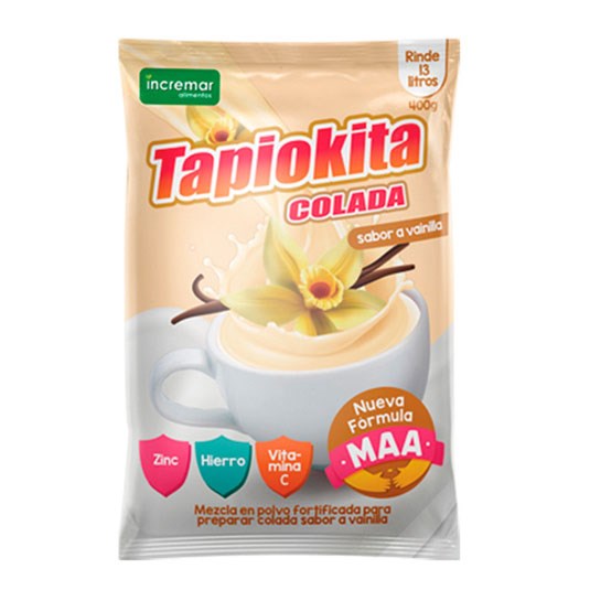 Tapiokita Colada Sabor A Vainilla 400 Gr