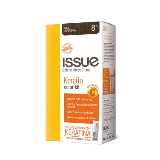 Tinte Kit 81 Rubio Claro Cenizo Issue 47 Gr