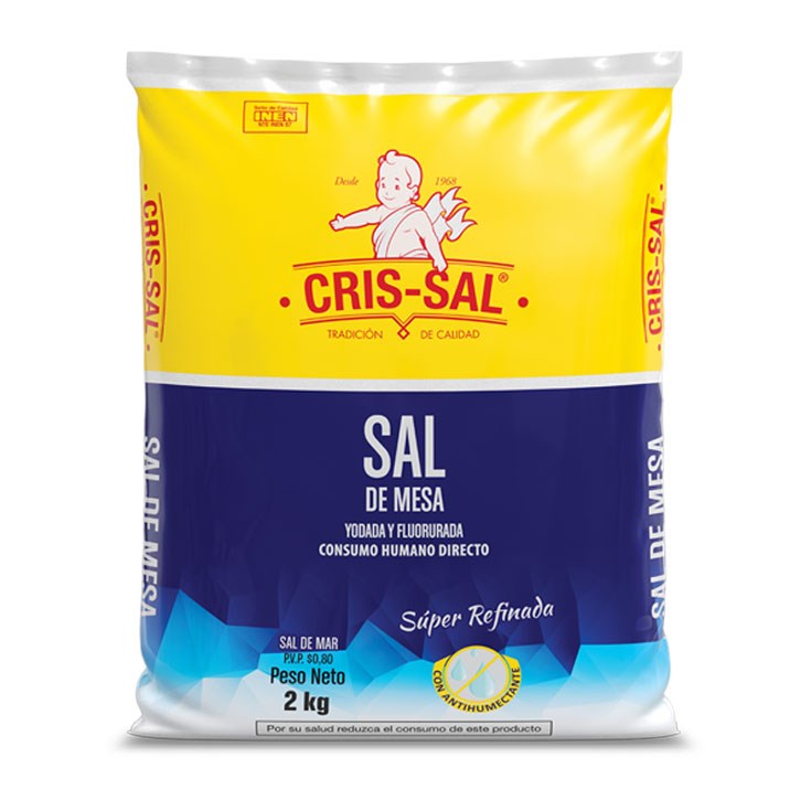 Sal De Mesa Cris-Sal 2 Kg