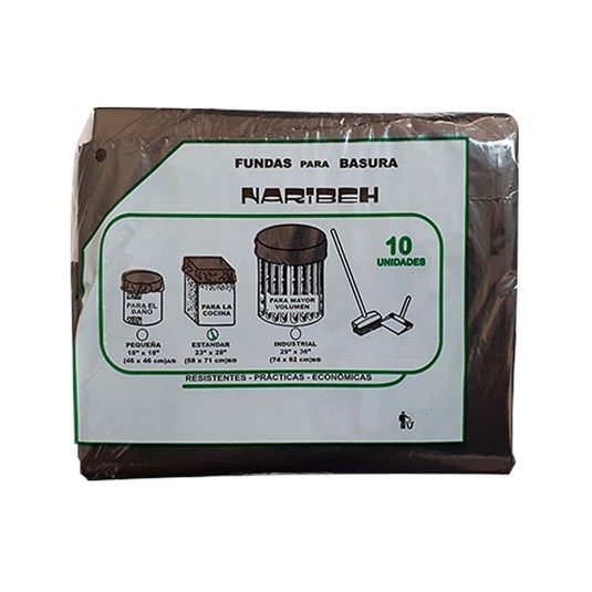 Funda De Basura Grande Naribeh 23X28 Pulgs X