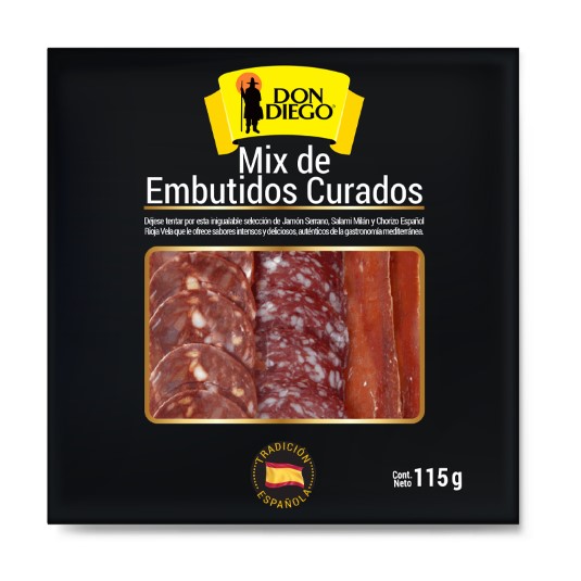 Mix De Embutidos Curados Don Diego 115 Gr.