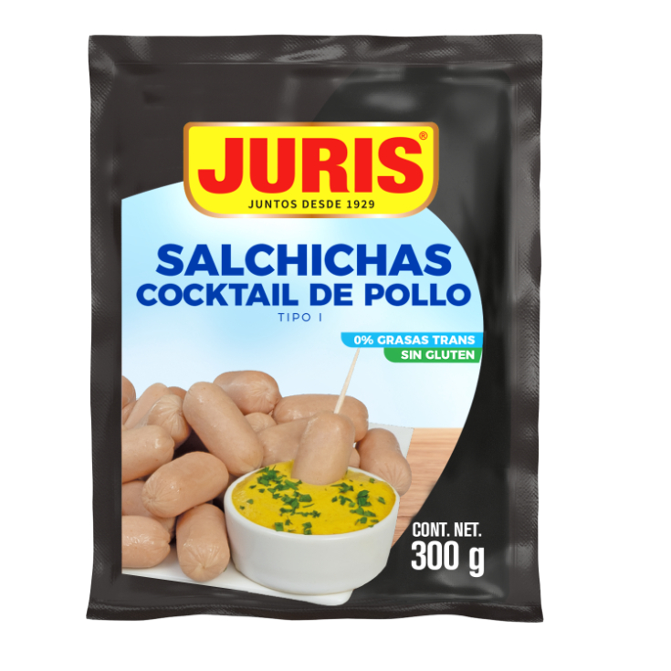 Salchicha Cocktail Pollo Premium Juris 300 gr