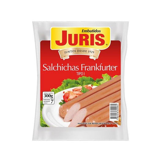 Salchicha Frankfurter Juris 300 gr.