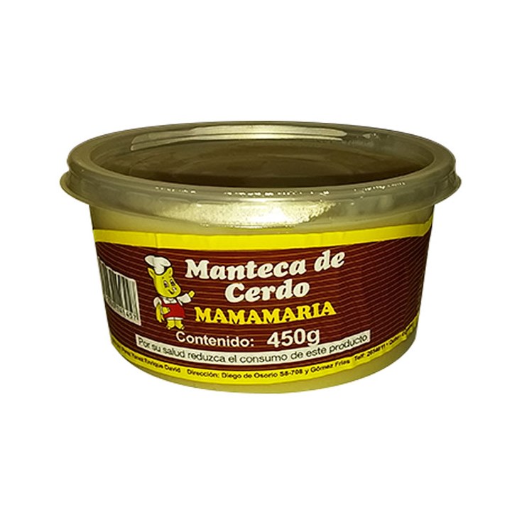 Manteca De Chancho Mama Maria 450 Gr