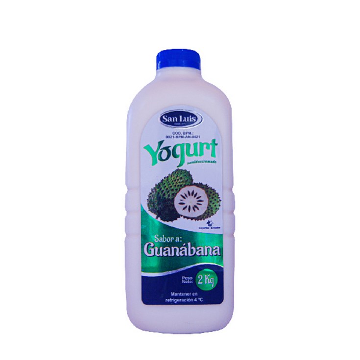 San luis yogurt sabor guanabana poma 2 lt.