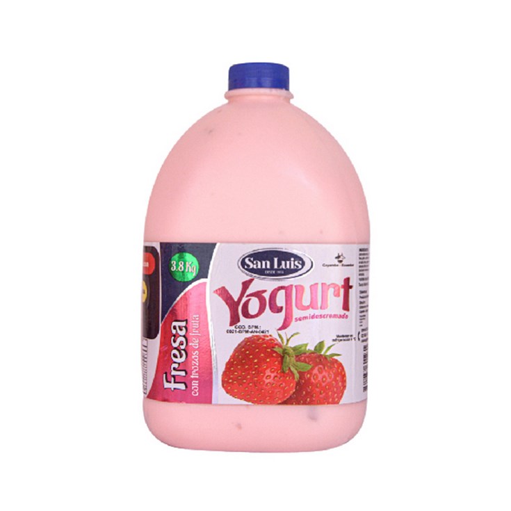 San Luis Yogurt Sabor Fresa Valde 3.8 Lt.