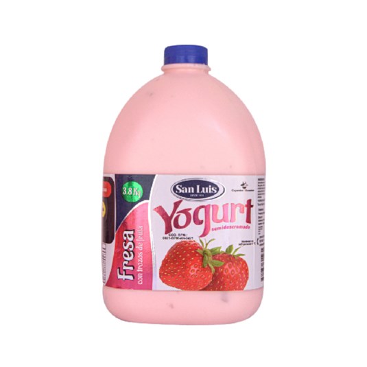 San Luis Yogurt Sabor Fresa Valde 3.8 Lt.