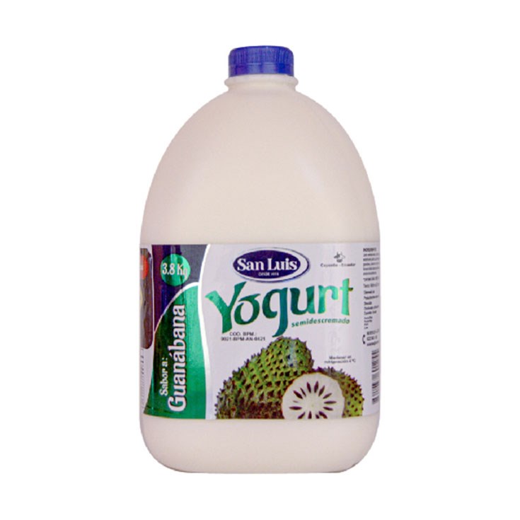 San Luis Yogurt Sabor Guanabana Valde 3.8 Lt.