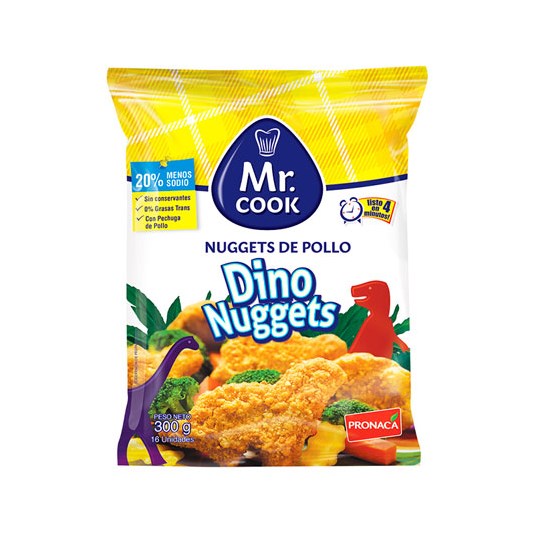 Dino Nuggets Mr. Cook 300 Gr