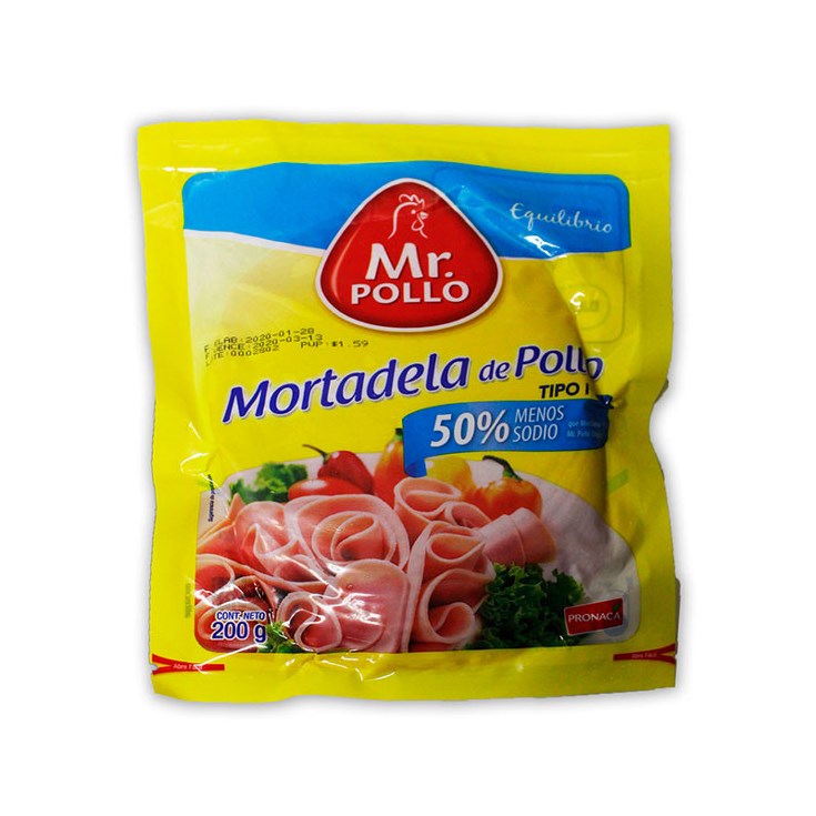 Mortadela Mr. Pollo 200 Gr