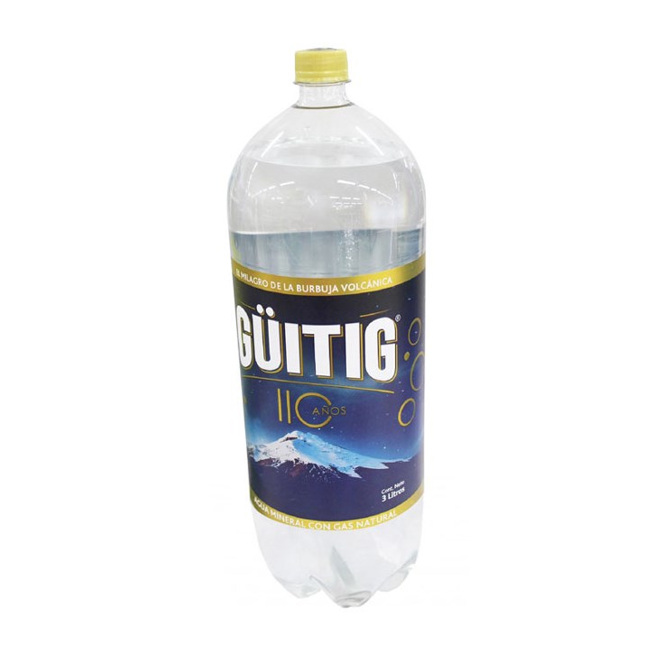 Agua Con Gas Guitig 3 Lt