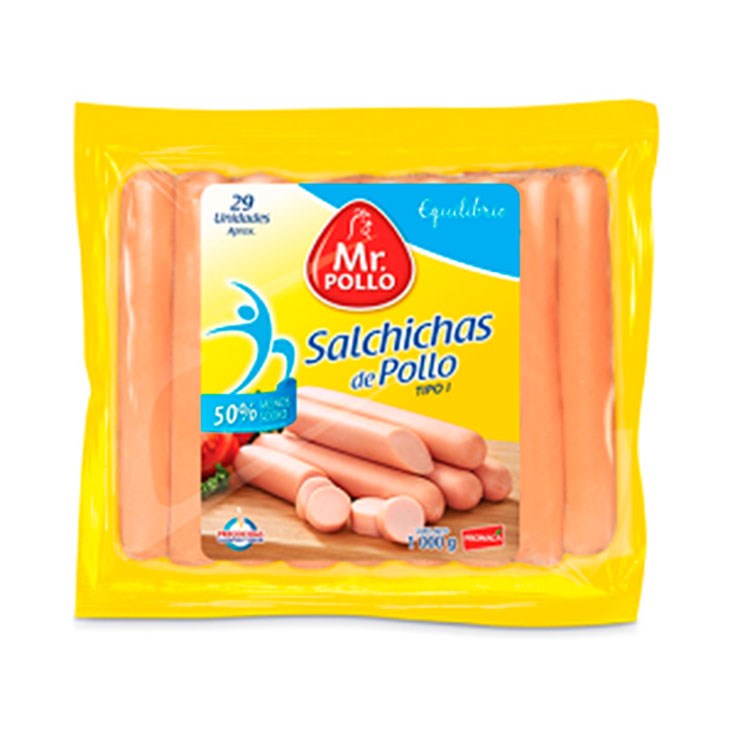 Mr. pollo salchicha especial c-18 kg.