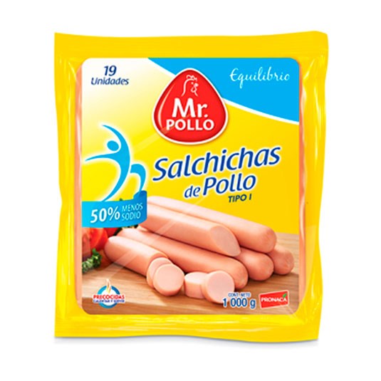 Mr. pollo salchicha especial c-24 kg.