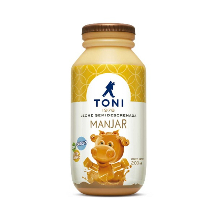 Toni leche sabor manjar 200 ml.