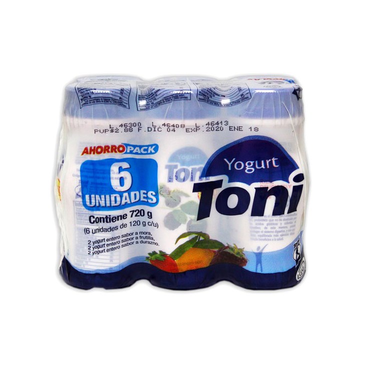 Yogurt Bebible Toni X 6 Un.