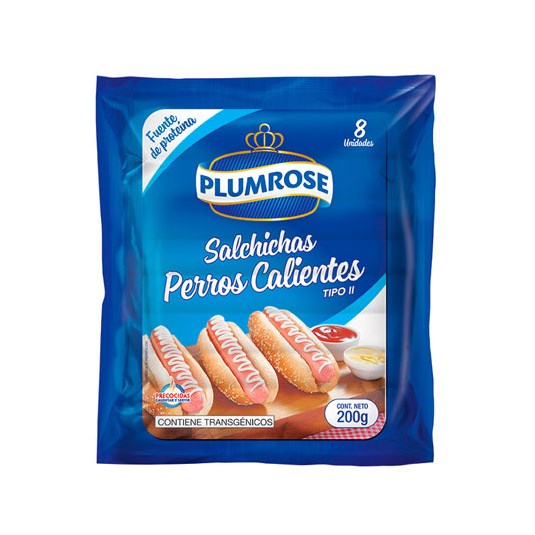 Plumrose Salchicha Perro Caliente 200 Gr