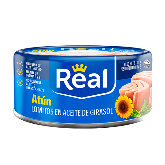 Atún Lomito Aceite Abre Facil Real 180 Gr