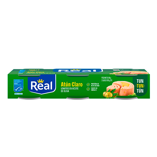 Real Atun 3Pack En Oliva A/F 240 Gr.