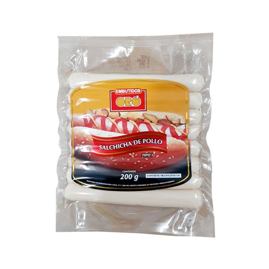 Salchicha C-16 Pollo Ev Oro 200 Gr.