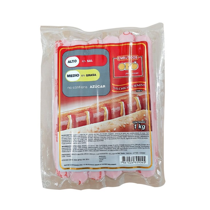Salchicha C-18 Vienesa Oro 5 Kg