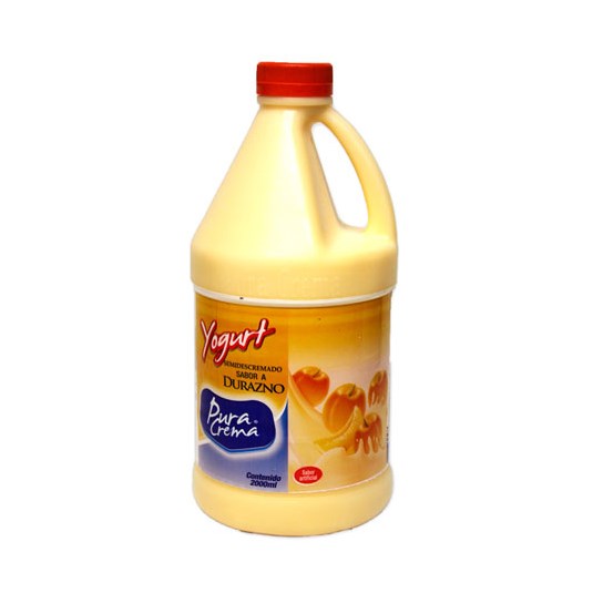 Yogurt Sabor Durazno Pura Crema 2 Lt.