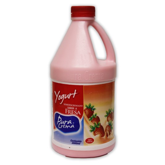 Yogurt Sabor Fresa Pura Crema 2 Lt.