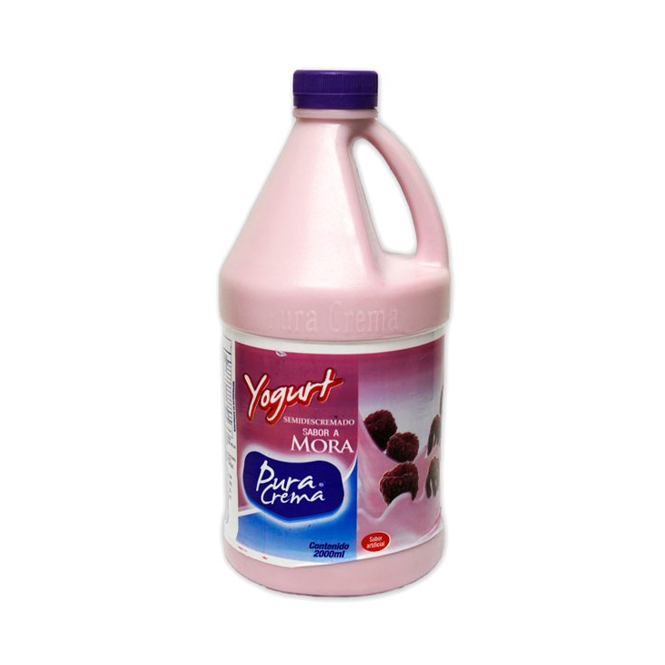 Yogurt Sabor Mora Pura Crema 2 Lt.