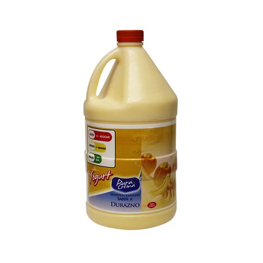 Yogurt Sabor Durazno Pura Crema 4 Lt.