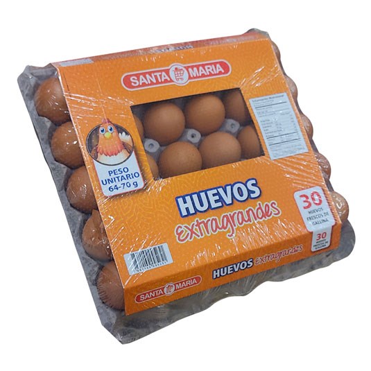 Huevo Extra Grande Santa Maria X 30 Un