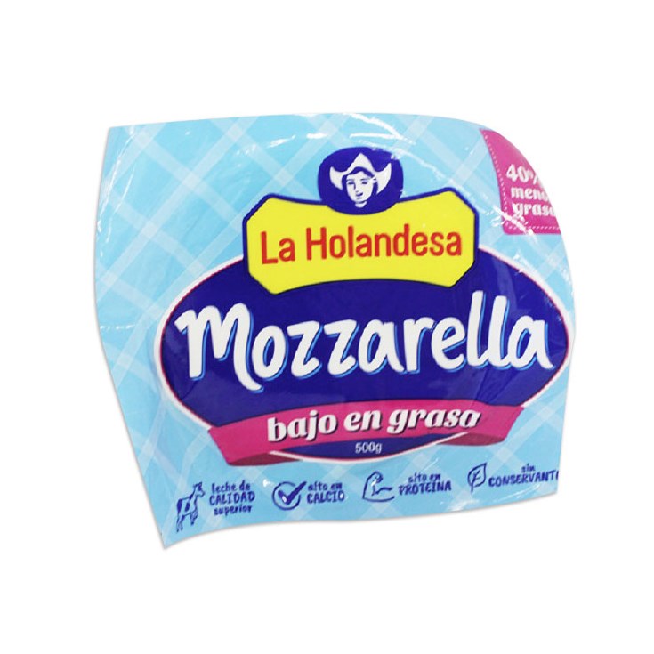 La Holandesa Queso Mozzarella Bajo En Grasa 500 Gr
