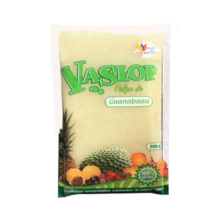 Vaslop Pulpa Congelada Guanábana 500 Gr