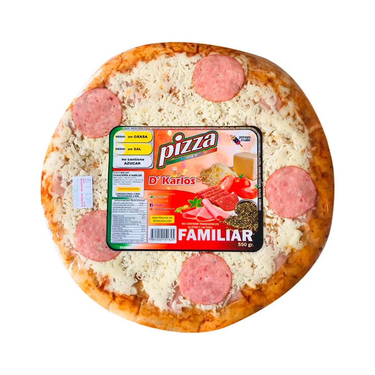 Pizza Familiar D´Karlos 550 Gr