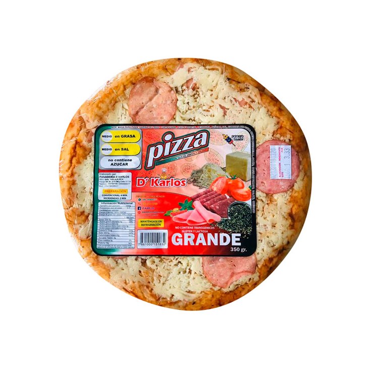 Pizza Grande D´Karlos 350 Gr