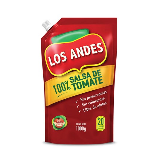 Salsa De Tomate Ecopack Los Andes 1 Kg