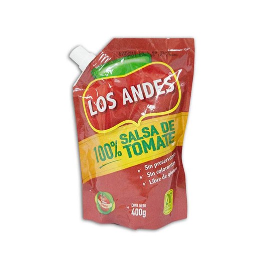 Salsa De Tomate Ecopack Los Andes 400 Gr