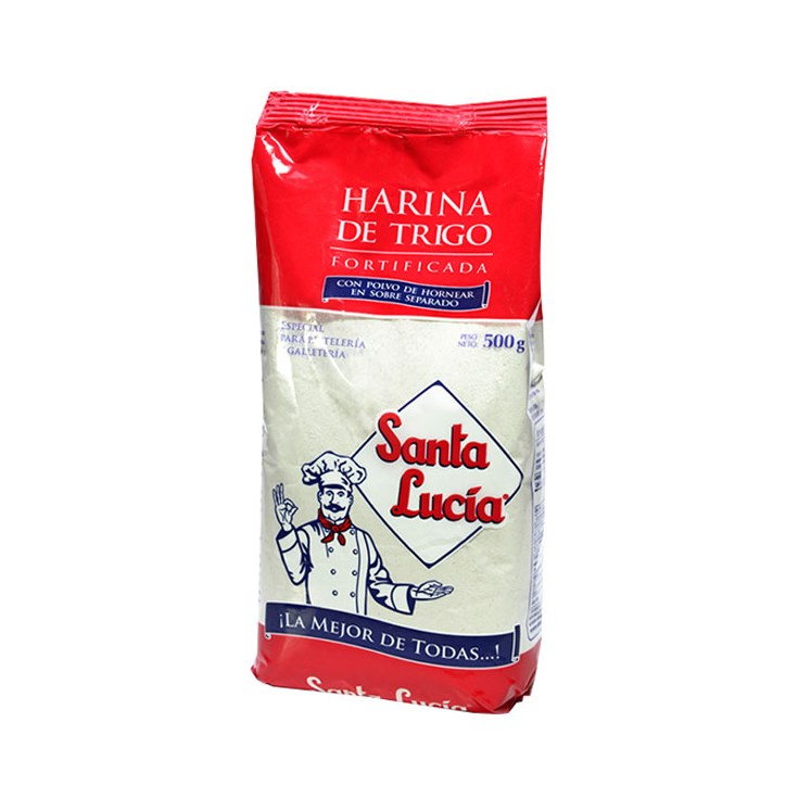 Harina Con Polvo de Hornear Santa Lucía 500 Gr.