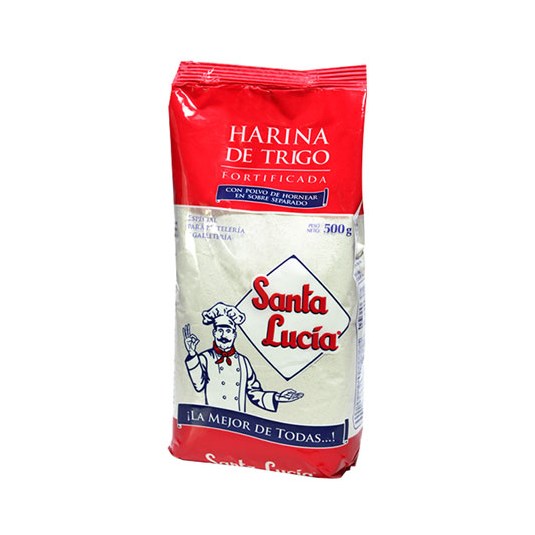 Harina Con Polvo de Hornear Santa Lucía 500 Gr.