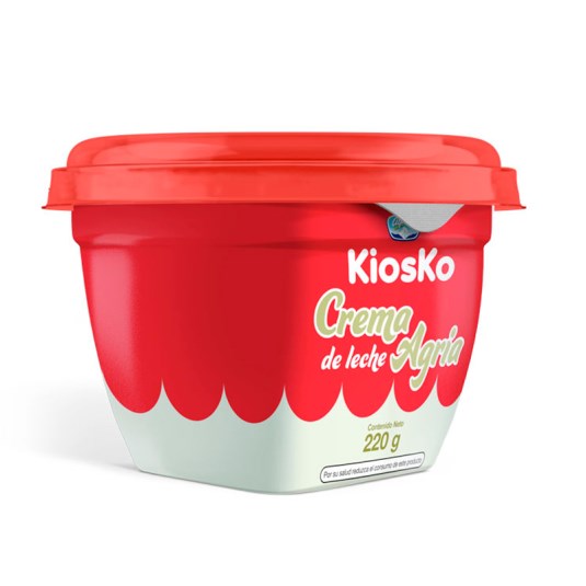 Kiosko crema de leche agria 220 ml.
