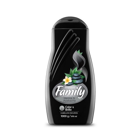 Family Shampoo Henna Y Azabache 1 Lt