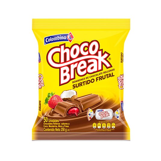 Chocolates Rellenos Frutales Choco Break 250