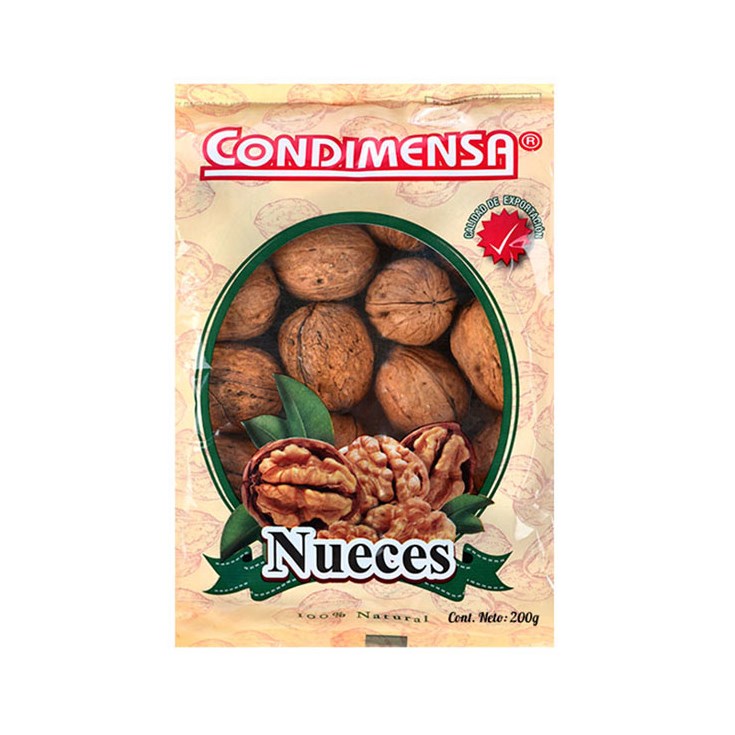 Nueces Con Cáscara Funda Condimensa 200 Gr