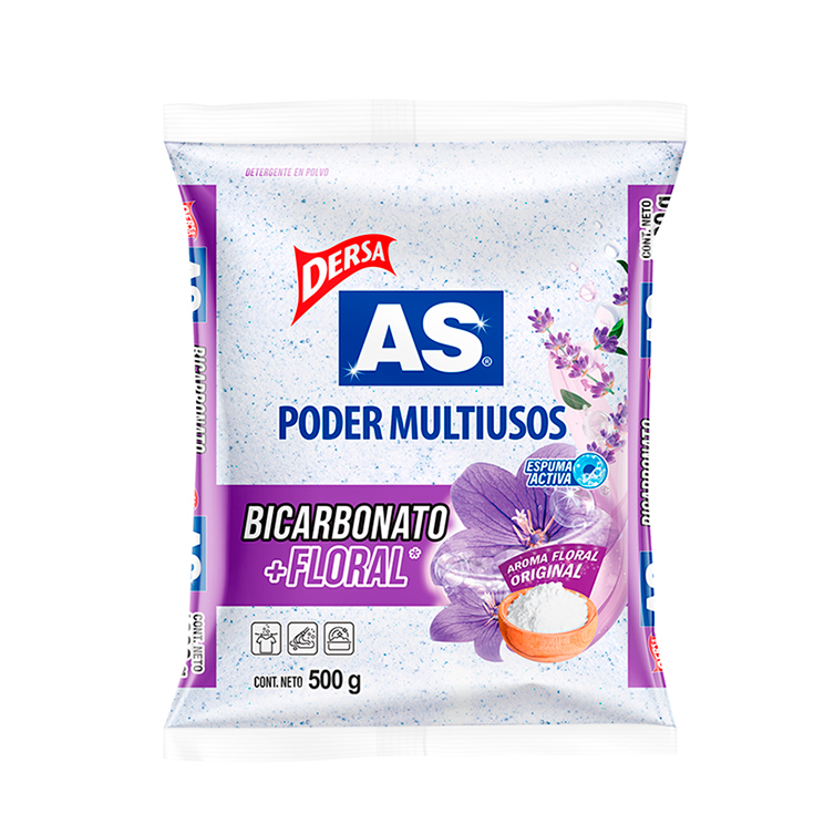 Detergente En Polvo Fragancia Floral As 500 Gr