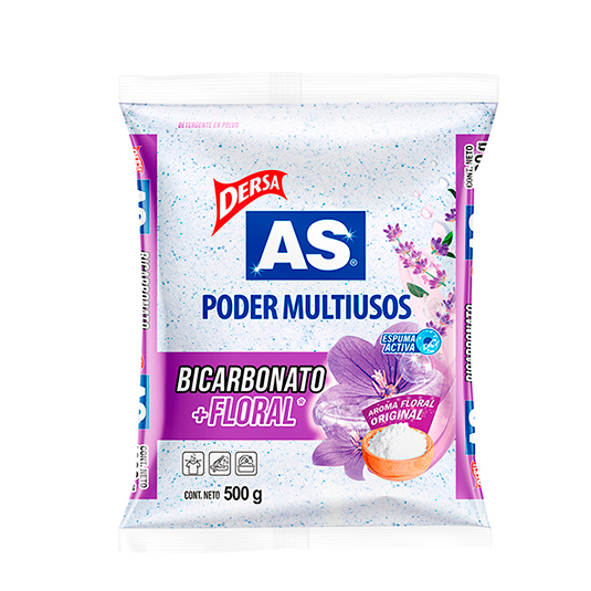 Detergente En Polvo Fragancia Floral As 500 Gr