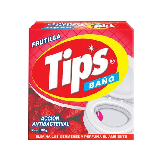 Pastilla Baño Antibacterial Frutilla Tips 90 Gr