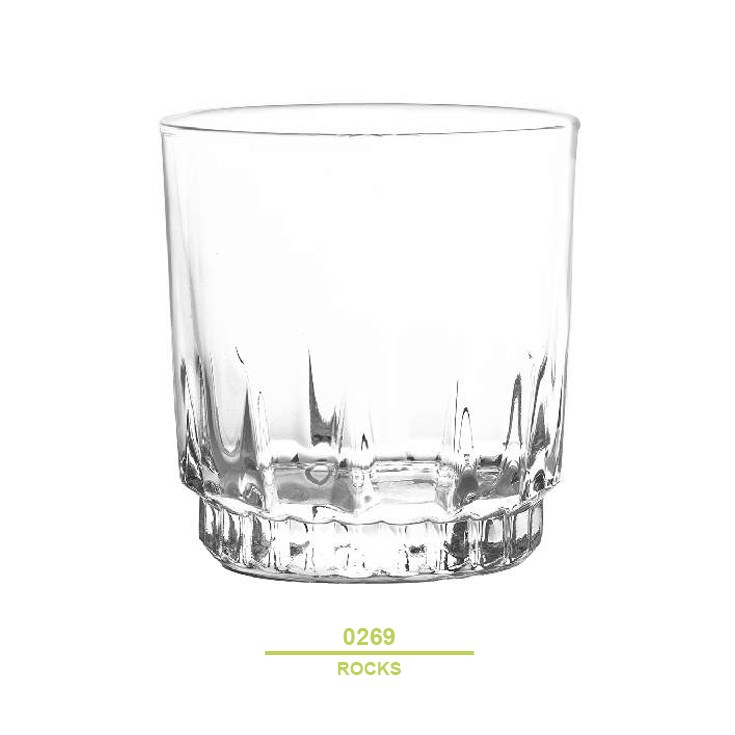 Cristar vaso 0269al av liso prisma rocks