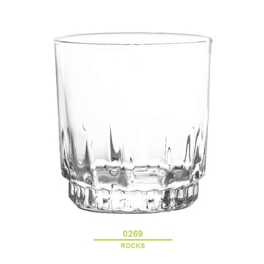 Cristar vaso 0269al av liso prisma rocks