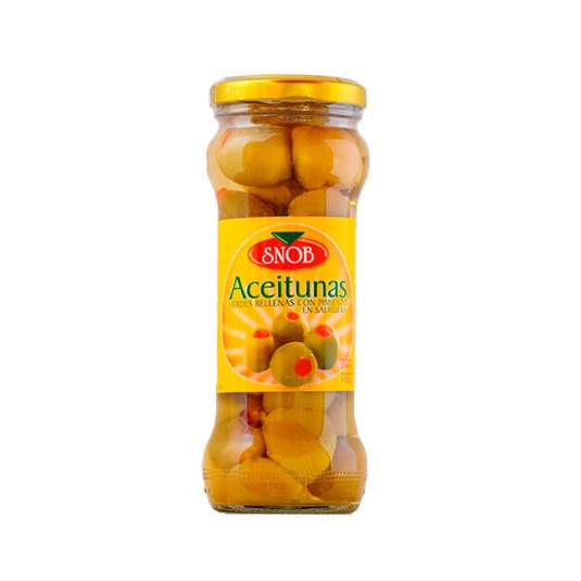 Aceituna Rellena Con Pimiento Snob 360 Gr