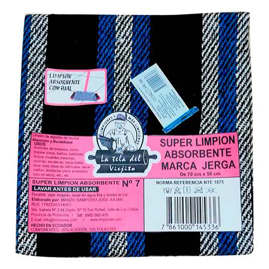 Super Limpion Absorbente Ojal #7