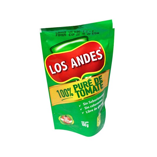 Puré De Tomate Doypack Los Andes 100 Gr