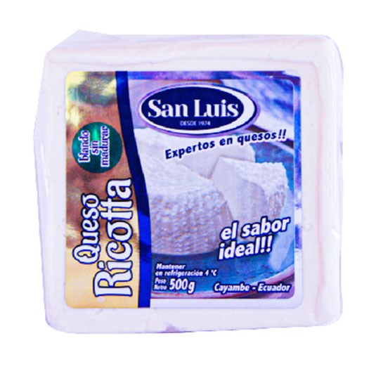 San luis queso ricotta 500 gr.